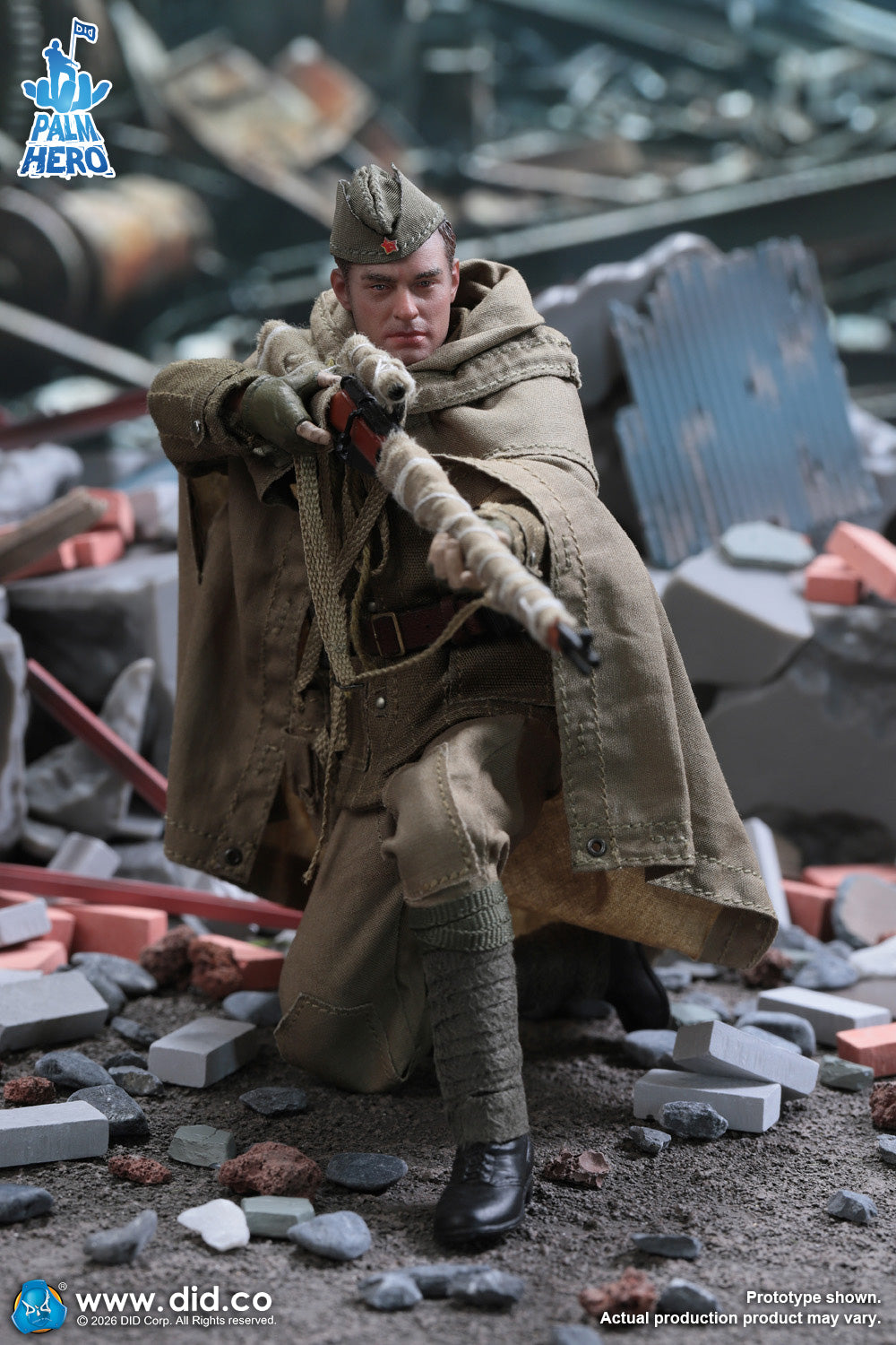 1/12 Scale WWII Russian Sniper - Vasily Zaitsev - NIB DID XR80037