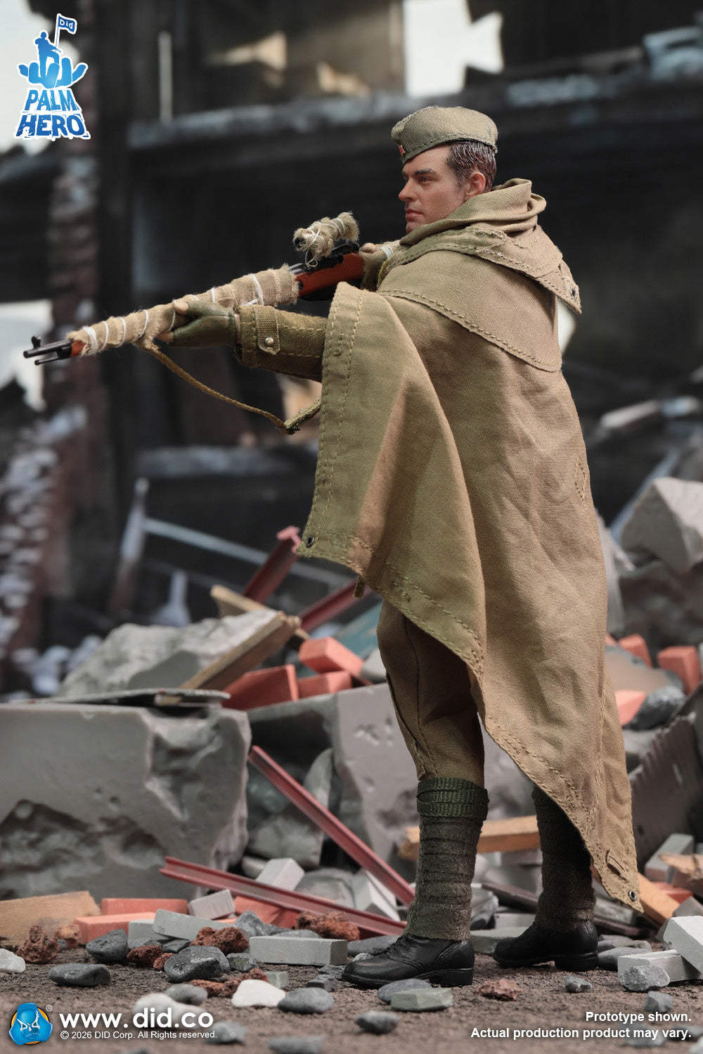 1/12 Scale WWII Russian Sniper - Vasily Zaitsev - NIB DID XR80037