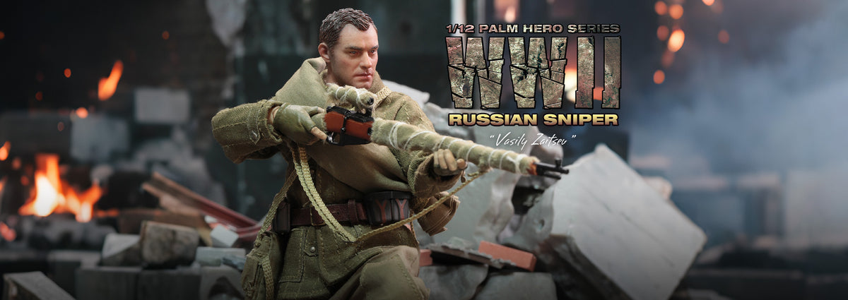 1/12 Scale WWII Russian Sniper - Vasily Zaitsev - NIB DID XR80037