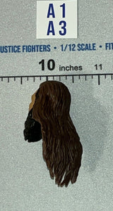 1/12 Scale Bearded Male Head Sculpt with Long Dreadlocks -