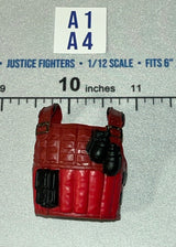 1/12 Scale Modern Era Cobra Red Tactical Vest Body Armor - GI Joe Classified Scrapiron