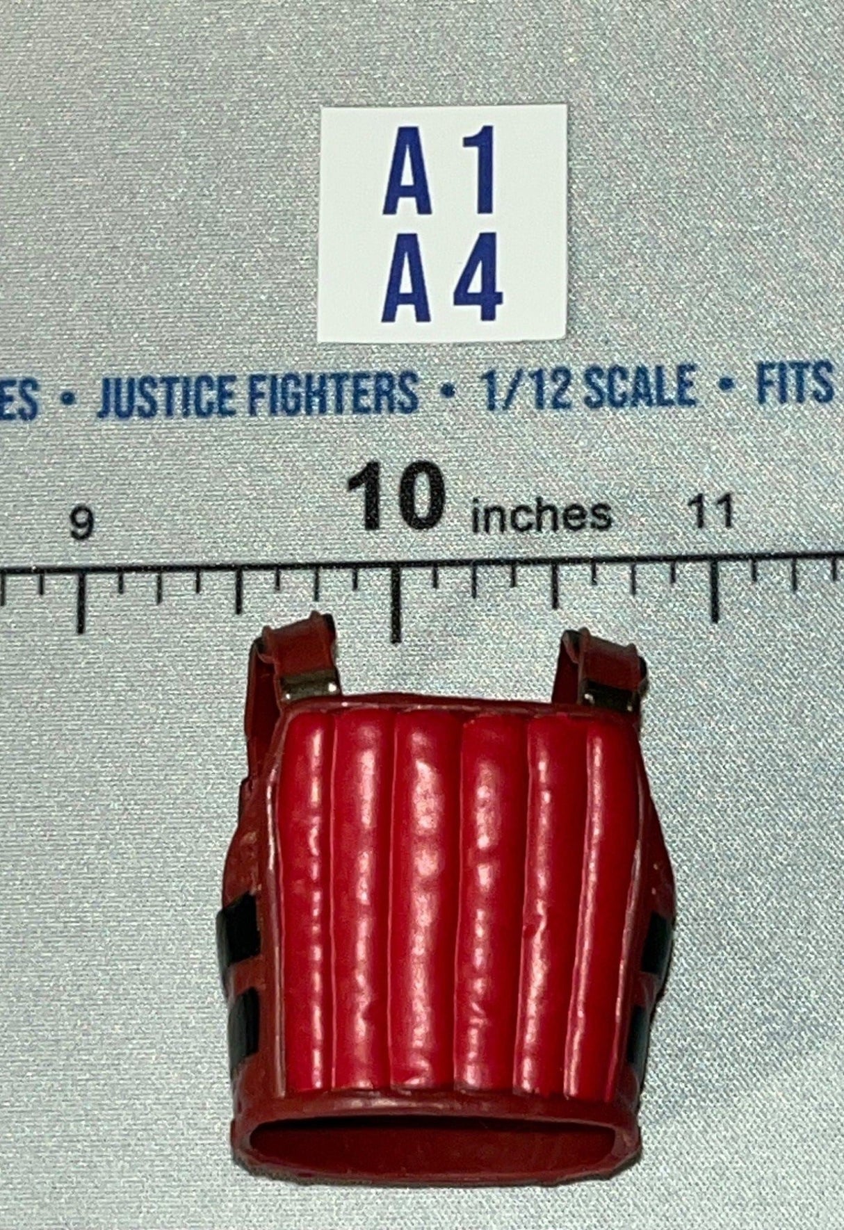 1/12 Scale Modern Era Cobra Red Tactical Vest Body Armor - GI Joe Classified Scrapiron