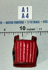 1/12 Scale Modern Era Cobra Red Tactical Vest Body Armor - GI Joe Classified Scrapiron