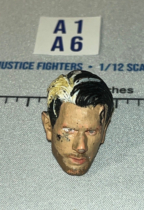 1/12 Scale Male Head Sculpt with Battle Damage