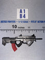 1/12 Scale Modern Era Bullpup Assault Rifle with Red Magazine - Valaverse