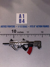 1/12 Scale Modern Era Bullpup Assault Rifle with Red Magazine - Valaverse