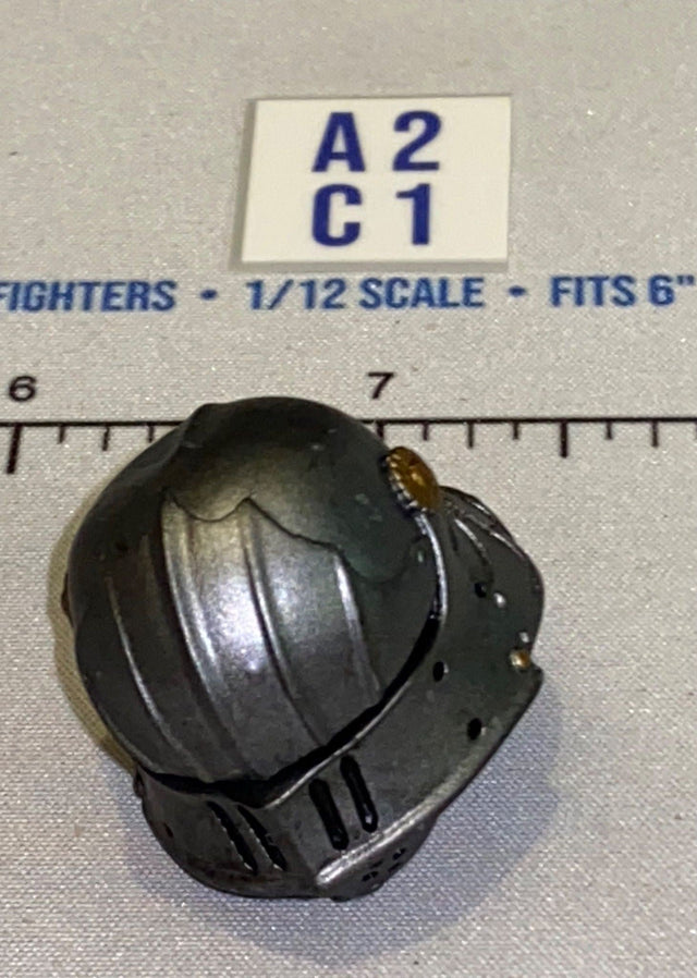 1/12 Scale Medieval Knight Closed Visor Helmet - Four Horsemen - Mythic Legions