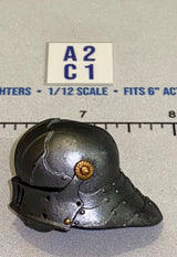 1/12 Scale Medieval Knight Closed Visor Helmet - Four Horsemen - Mythic Legions