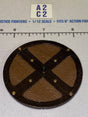 1/12 Scale Medieval Era Round Wooden Shield - Four Horsemen - Mythic Legions
