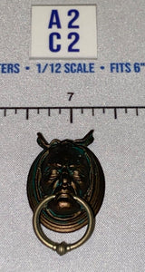 1/12 Scale Fantasy Demon Face Door Knocker - Four Horsemen - Mythic Legions