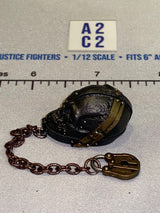 1/12 Scale Medieval Era Knight Helmet with Chain and Lock - Four Horsemen - Mythic Legions
