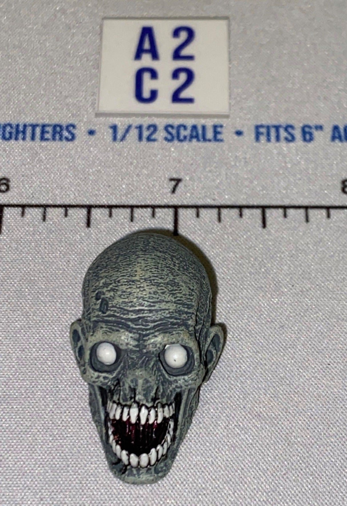 1/12 Scale Horror Zombie Skull Head Sculpt - Four Horsemen - Mythic Legions