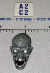 1/12 Scale Horror Zombie Skull Head Sculpt - Four Horsemen - Mythic Legions