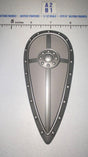 1/12 Scale Medieval Kite Shield - Four Horsemen - Mythic Legions
