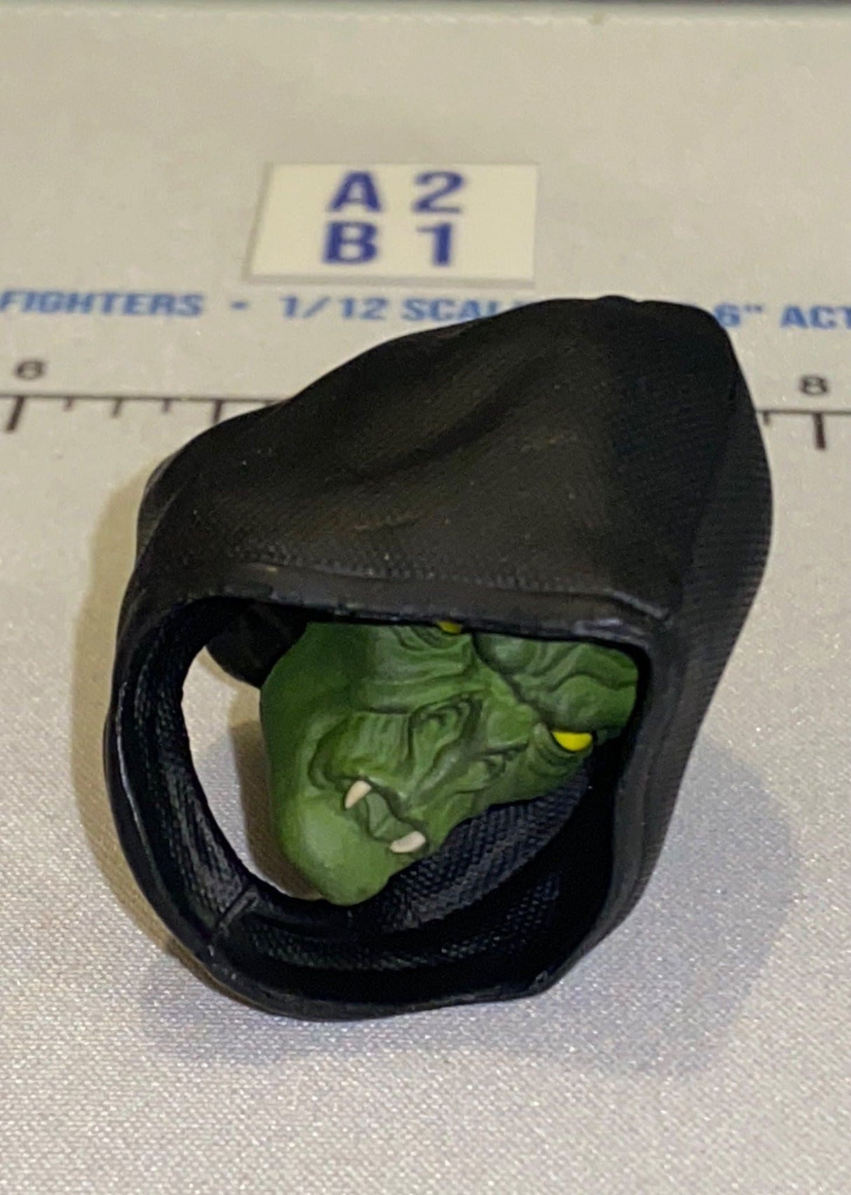 1/12 Scale Fantasy Orc Head Sculpt with Hood - Four Horsemen - Mythic Legions