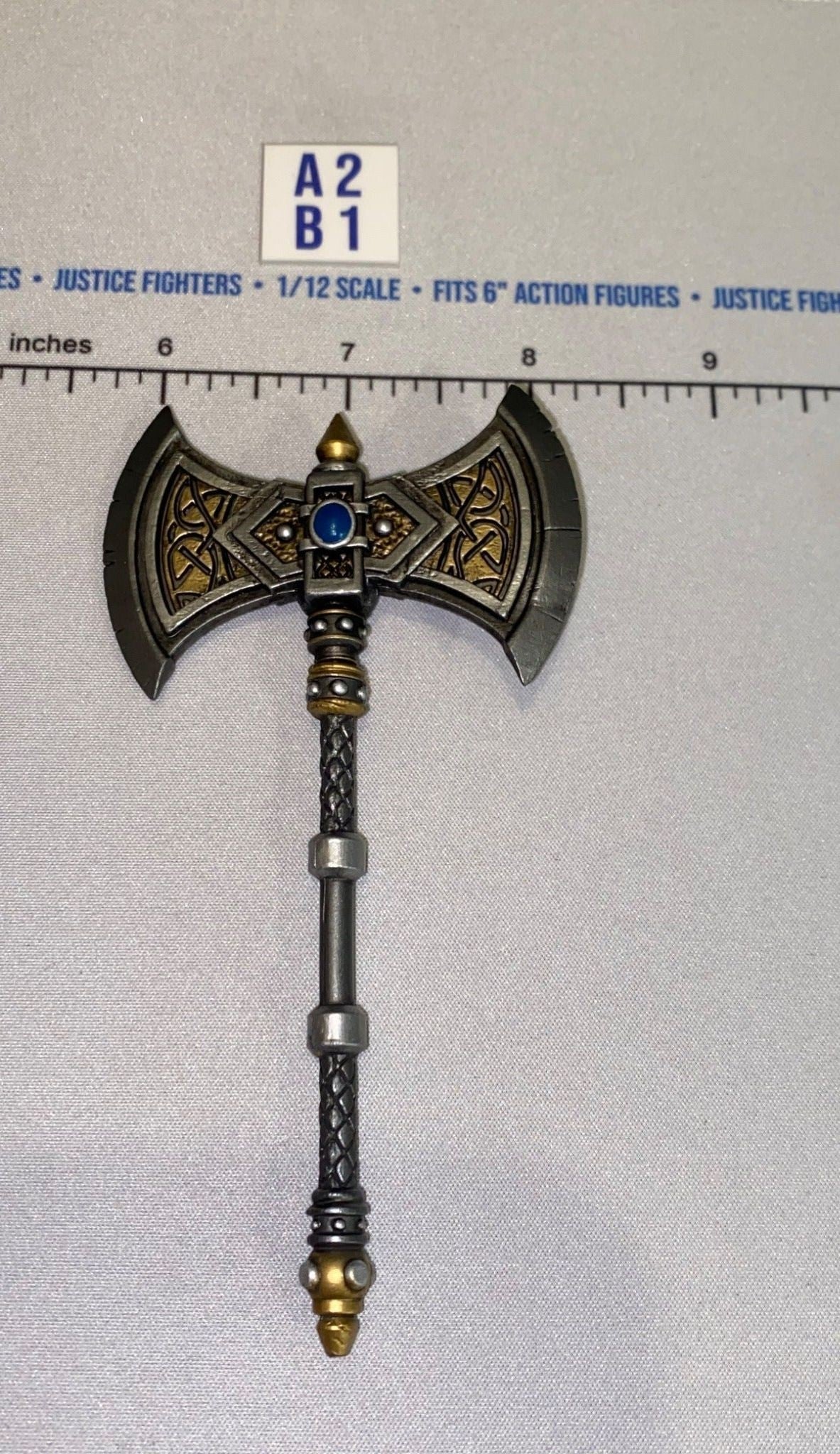 1/12 Scale Medieval Fantasy Double-Headed Battle Axe - Four Horsemen - Mythic Legions