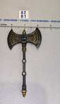 1/12 Scale Medieval Fantasy Double-Headed Battle Axe - Four Horsemen - Mythic Legions