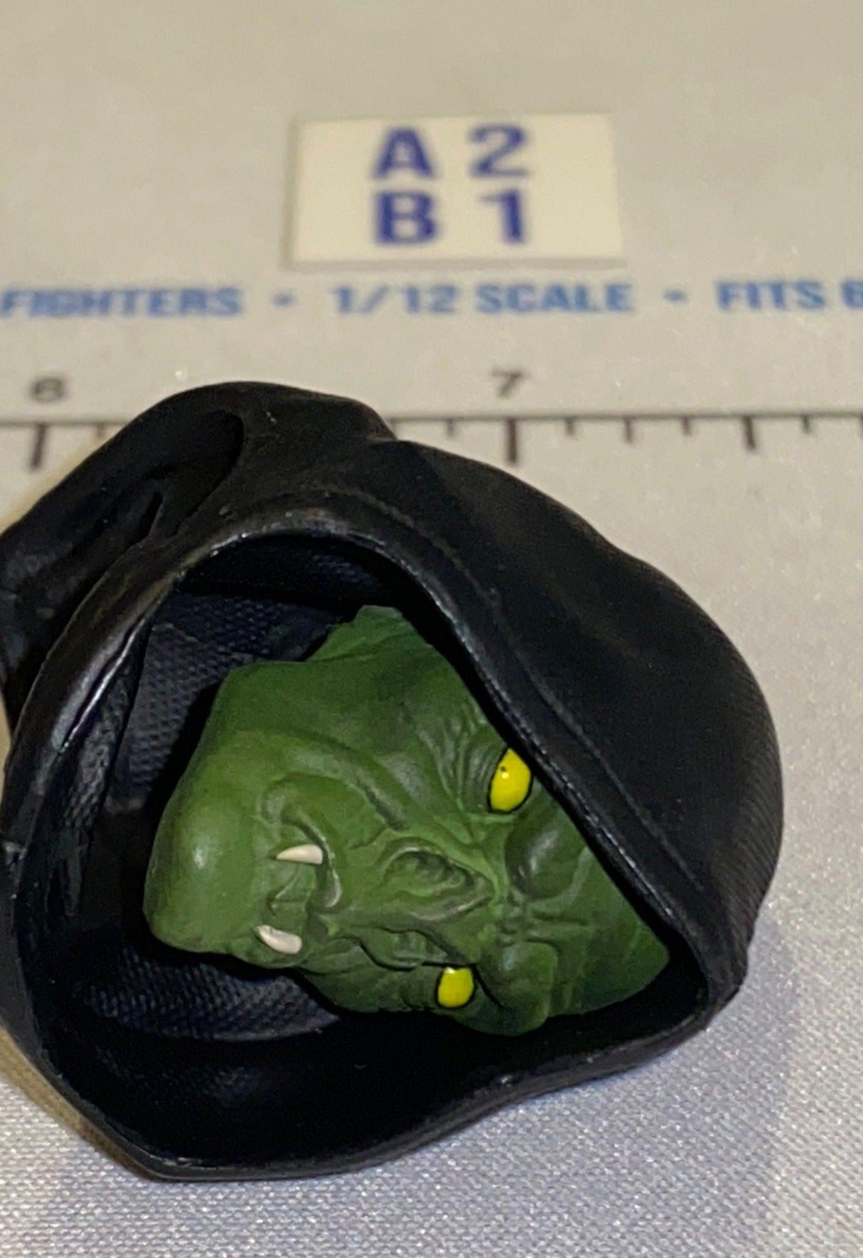 1/12 Scale Fantasy Orc Head Sculpt with Hood - Four Horsemen - Mythic Legions