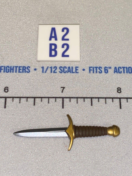 1/12 Scale Four Horsemen Medieval Fantasy Dagger with Cross Guard