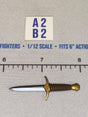 1/12 Scale Four Horsemen Medieval Fantasy Dagger with Cross Guard
