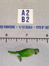 1/12 Scale Tropical Green Parrot - Diorama Item