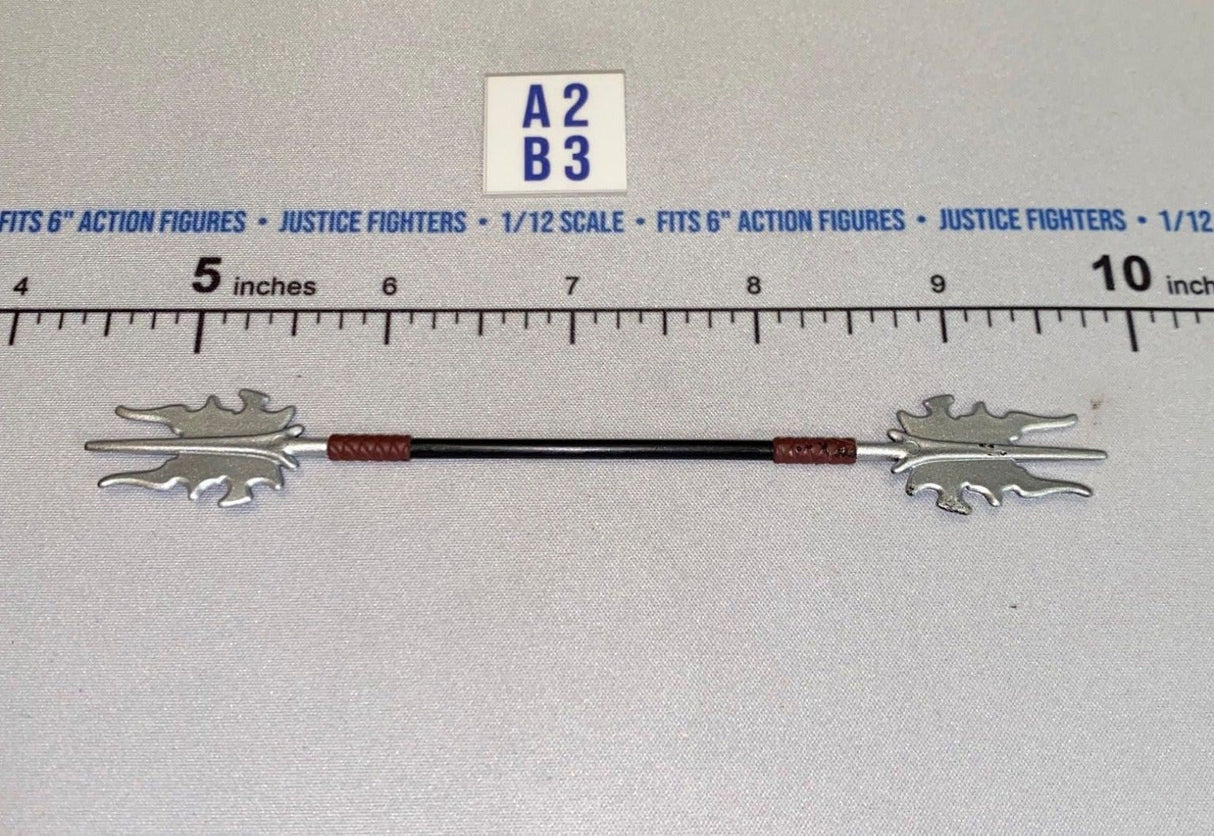 1/12 Scale Medieval Fantasy Double-Ended Spiked Staff Weapon - Four Horsemen - Mythic Legions