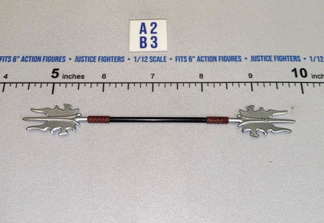 1/12 Scale Medieval Fantasy Double-Ended Spiked Staff Weapon - Four Horsemen - Mythic Legions