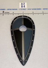 1/12 Scale Medieval Kite Shield - Four Horsemen - Mythic Legions - Dark Blue