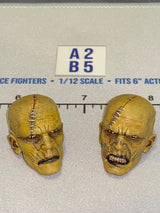 1/12 Scale Frankenstein Monster Male Head Sculpt Set - Four Horsemen - Mythic Legions