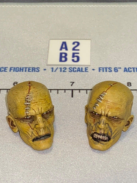 1/12 Scale Frankenstein Monster Male Head Sculpt Set - Four Horsemen - Mythic Legions