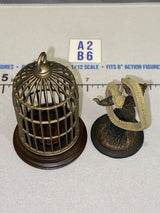 1/12 Scale Four Horsemen - Mythic Legions Victorian Birdcage and Perched Bird Figurine Set