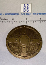 1/12 Scale Medieval Round Wooden Shield - Four Horsemen - Mythic Legions