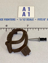 1/12 Scale Modern Era Belt with Knife and Sheath - GI Joe Classified