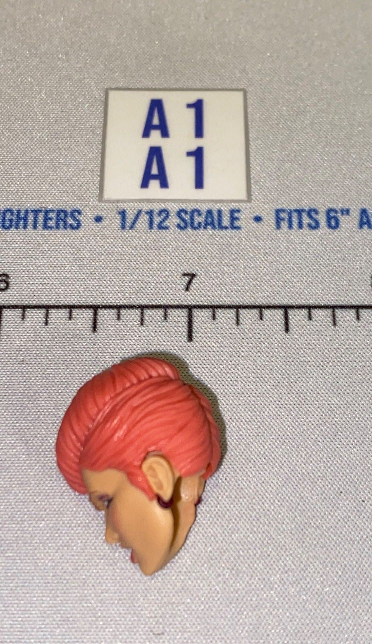 1/12 Scale Pink Hair Female Head Sculpt - GI Joe Classified