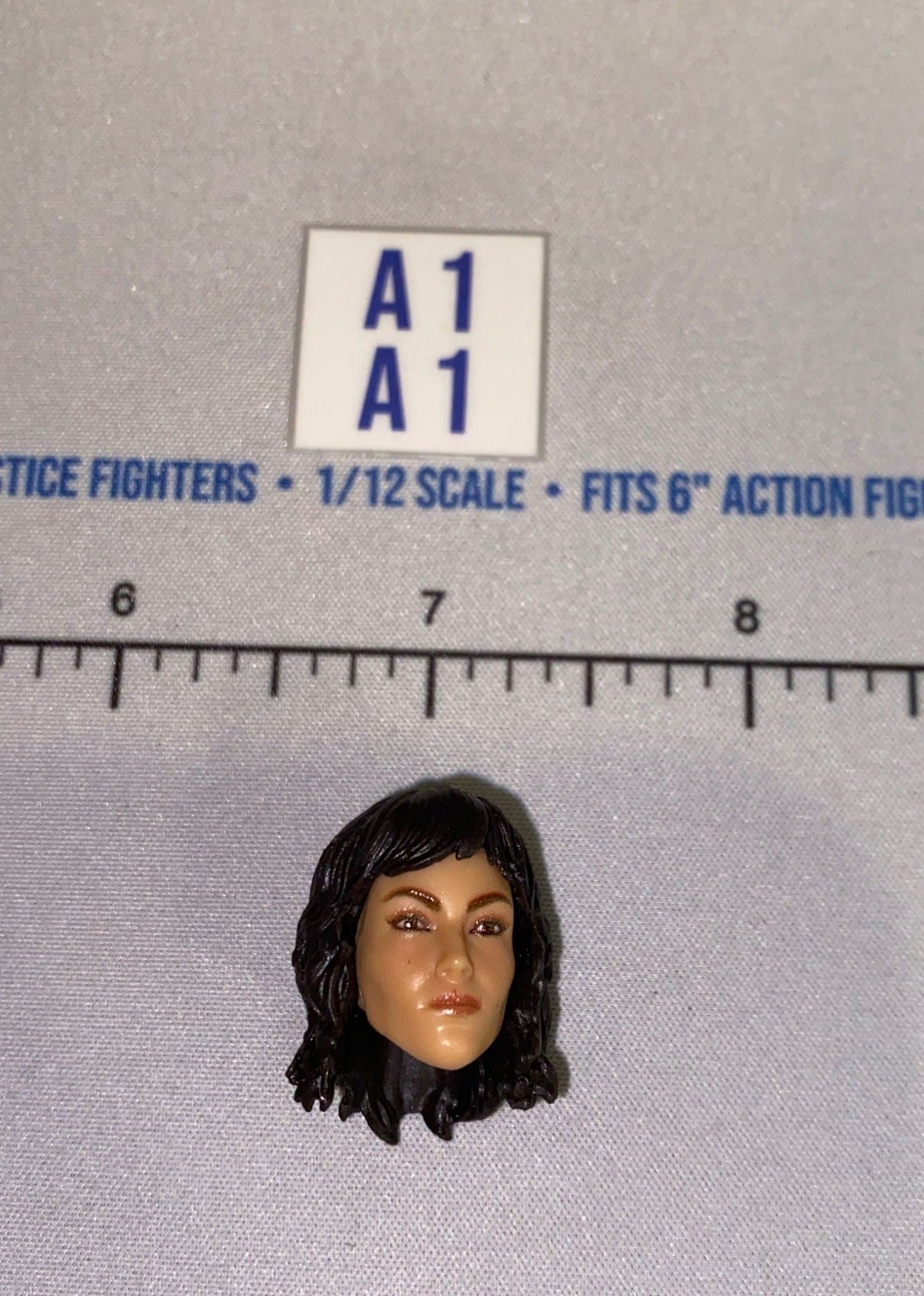 1/12 Scale Female Head Sculpt with Short Dark Hair - GI Joe Classified