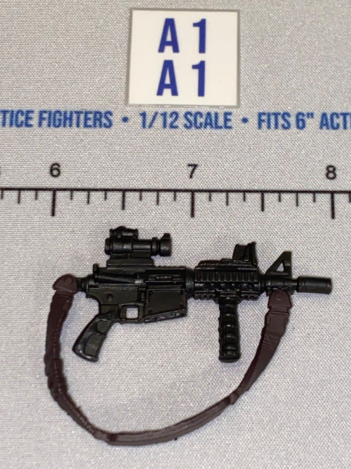 1/12 Scale Modern Era M4 Tactical Assault Rifle with Scope and Sling - GI Joe Classified