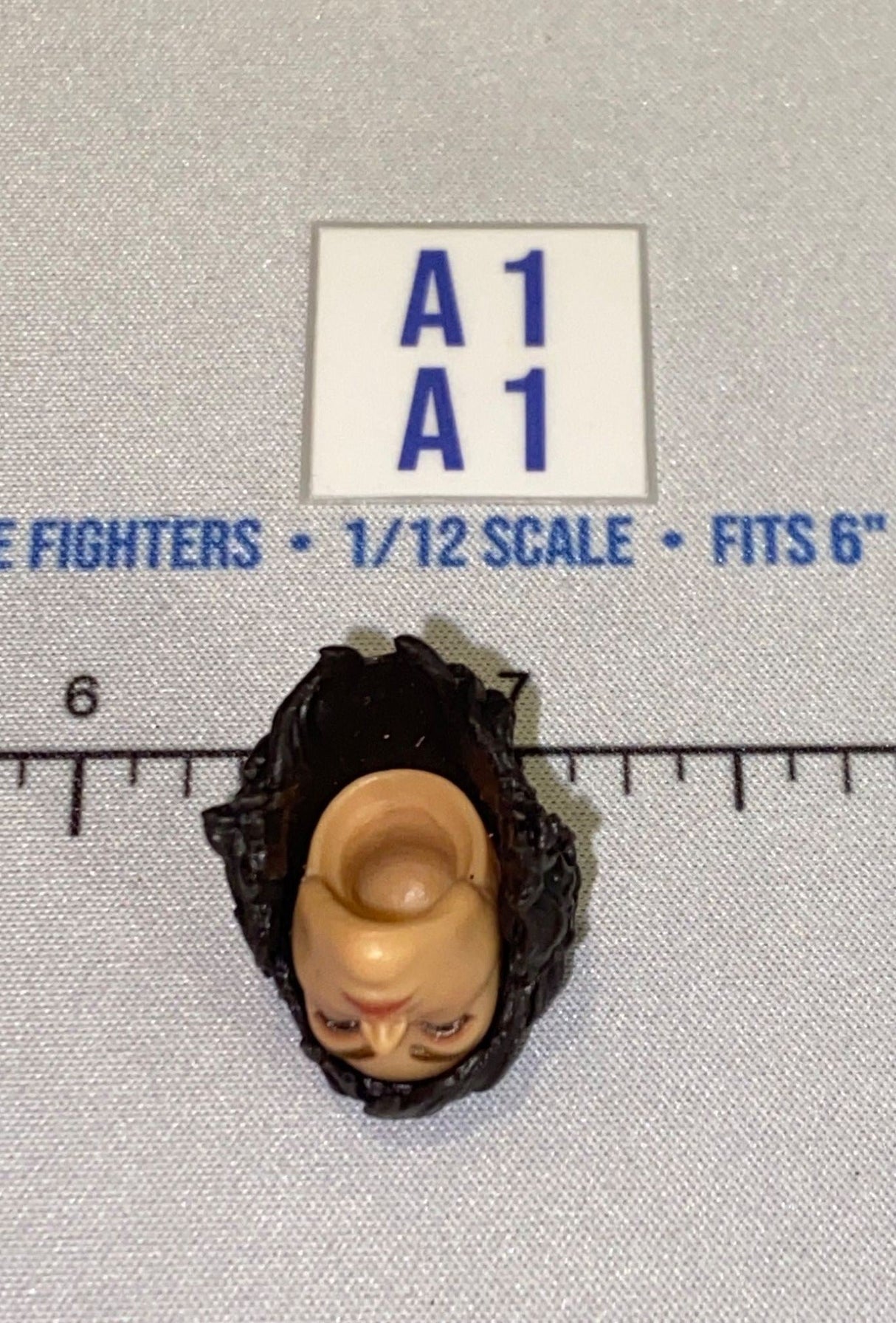 1/12 Scale Female Head Sculpt with Short Dark Hair - GI Joe Classified