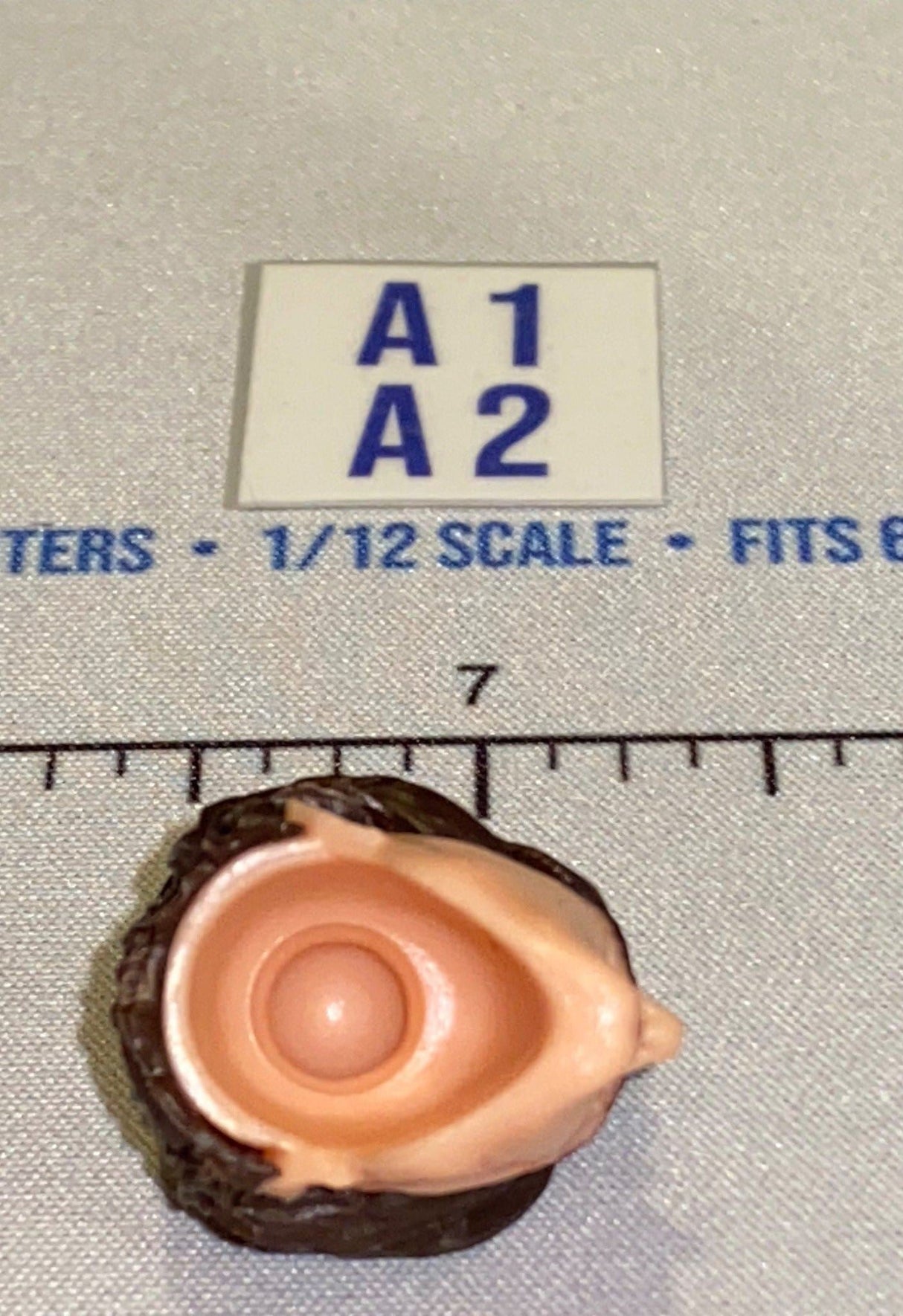 1/12 Scale Male Head Sculpt with Dark Hair and Scar - GI Joe Classified
