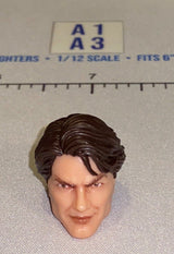 1/12 Scale Male Head Sculpt with Dark Hair - GI Joe Classified