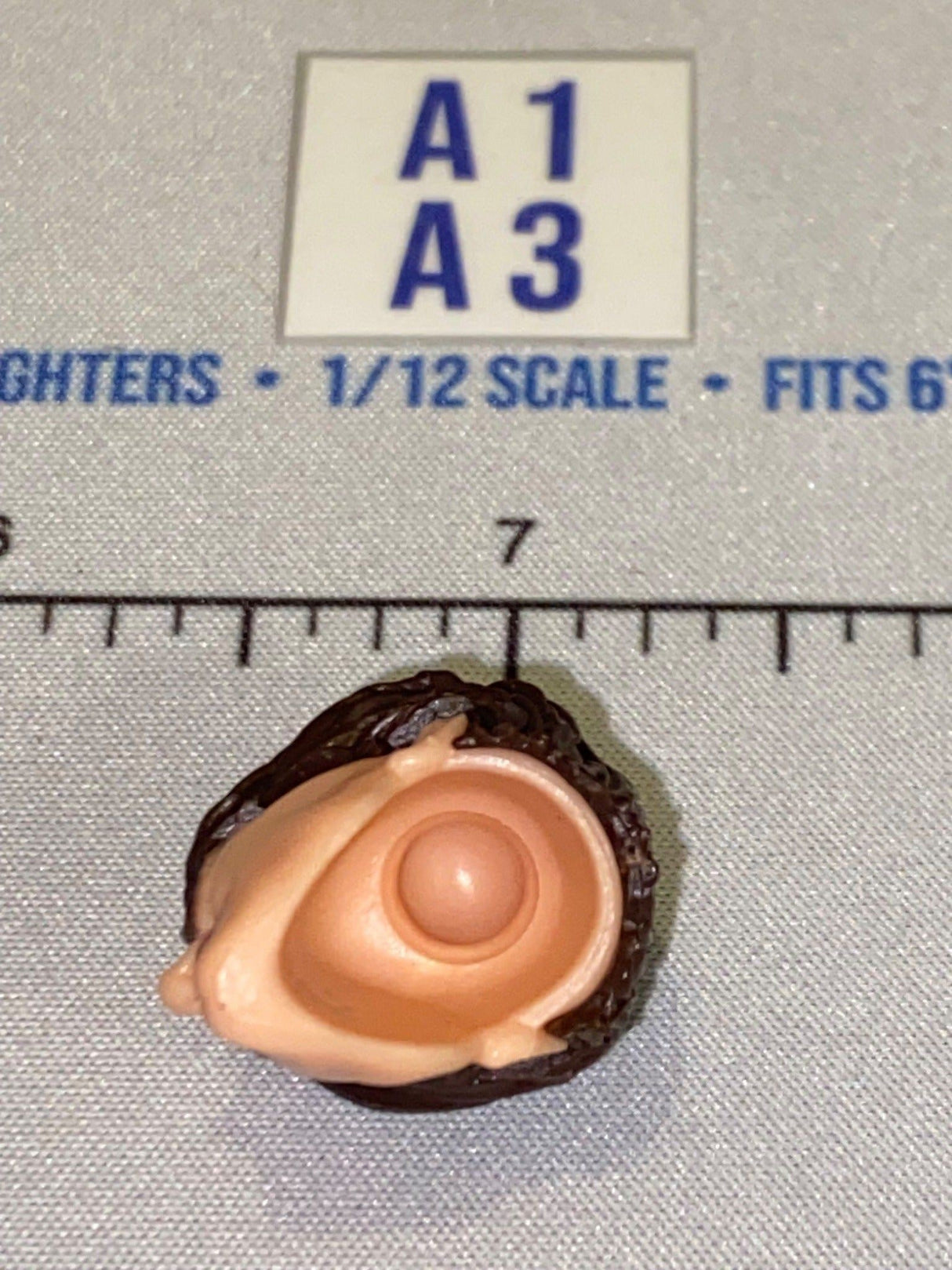1/12 Scale Male Head Sculpt with Dark Hair - GI Joe Classified