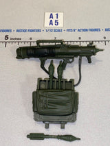 1/12 Scale GI Joe Classified Modern Era Rocket Launcher with Backpack and Rockets