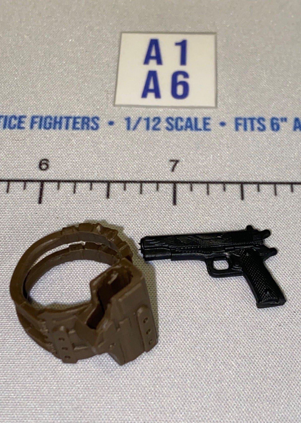 1/12 Scale Modern Era Pistol and Belt Holster Set - GI Joe Classified