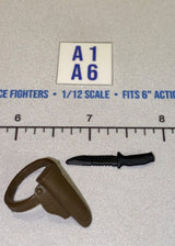 1/12 Scale Modern Era Combat Knife and Sheath - GI Joe Classified