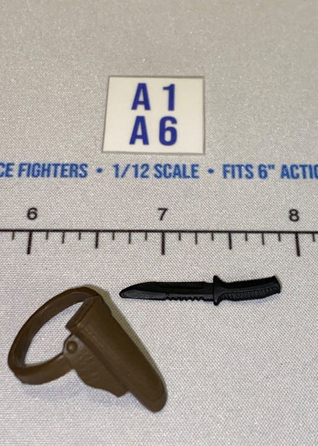 1/12 Scale Modern Era Combat Knife and Sheath - GI Joe Classified