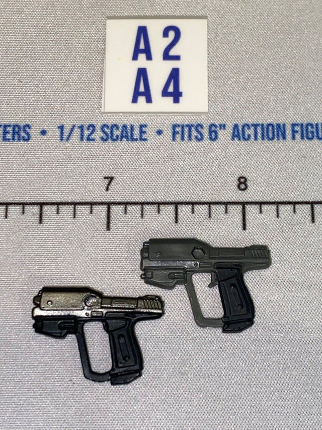 1/12 Scale Science Fiction Blaster Pistol Lot - Jazwares World of Halo