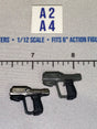 1/12 Scale Science Fiction Blaster Pistol Lot - Jazwares World of Halo