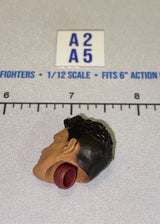 1/12 Scale Male Head Sculpt with Dark Hair - Mattel WWE