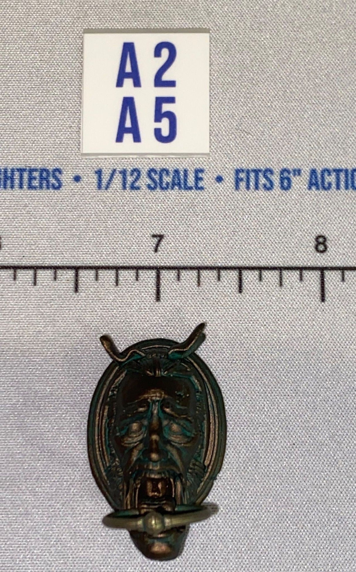 1/12 Scale Fantasy Demon Face Door Knocker - Four Horsemen - Mythic Legions