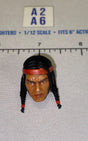 1/12 Scale Native American Male Head Sculpt Spirit - GI Joe Classified