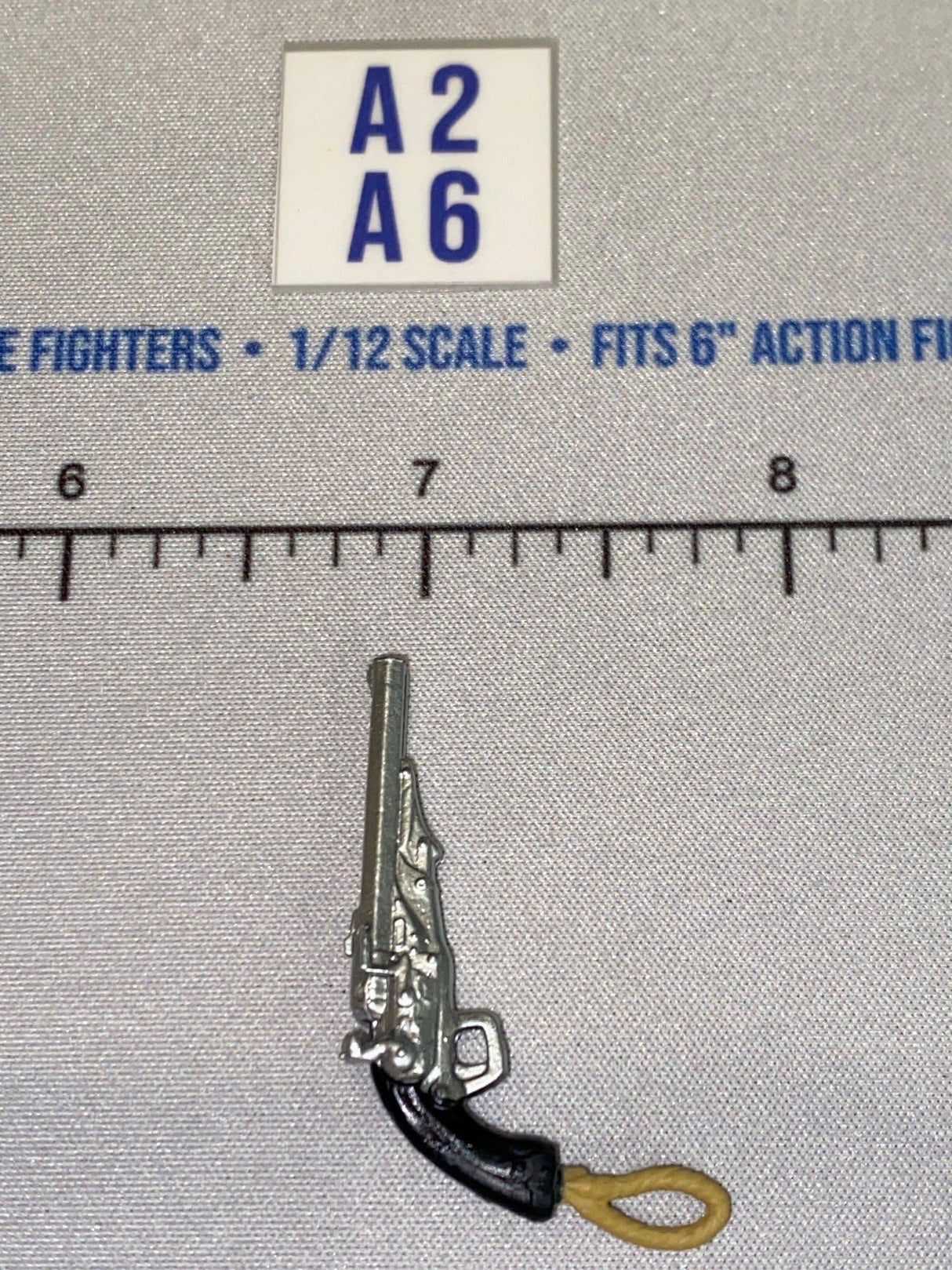1/12 Scale Western Era Revolver Pistol with Lanyard - GI Joe Classified